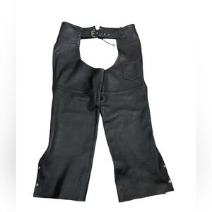 Vintage Frontier Leathers Black Chaps Size XL